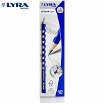 Карандаш чернографитовый Lyra Groove Slim Graphite, 7 мм, HB, картонная коробка