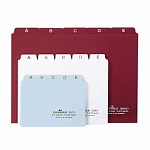 Карточки Durable, для картотеки, A6, с табуляторами и ярлыками A-Z, 25 штук