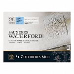Бумага для акварели ST Cuthberts Mill Saunders Waterford, 300 г/м2, 410 x 310 мм, 20 листов
