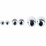Глаза для игрушек Brunnen Knorr Prandell, с ресницами, 15 мм, 8 шт, блистер