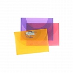 Папка-конверт Canson, пластик, 27 x 35 см, 4 фиолетовых, 3 оранжевых, 3 розовых