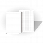 Блокнот для флипчарта 2х3 OfficeBoard, чистый, 80 гр/м2, 58 х 83 см, 20 листов