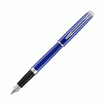 Ручка перьевая Waterman Hemisphere Bright Blue CT, толщина линии F, палладий
