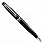 Ручка шариковая Waterman Expert 3 Black CT, толщина линии M, палладий