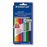 Набор карандашей цветных Staedtler ergosoft, трехгранные, 12 цветов, картонная коробка