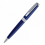 Ручка шариковая Waterman Exception Slim BlueLacquer ST, толщина линии M, посеребрение
